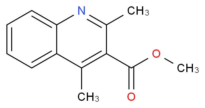 methyl 2,4-dimethylquinoline-3-carboxylate_分子结构_CAS_742690-32-0