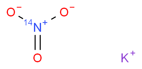 potassium (<sup>1</sup><sup>4</sup>N)nitrate_分子结构_CAS_1173018-94-4