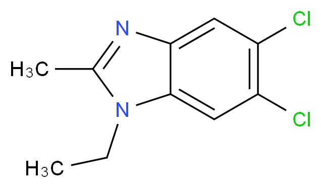 5,6-Dichloro-1-ethyl-2-methyl-1H-benzimidazole_分子结构_CAS_3237-62-5)