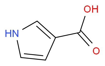 1H-Pyrrole-3-carboxylic acid_分子结构_CAS_)