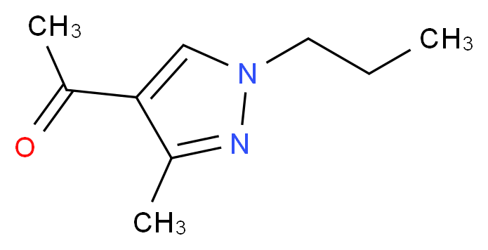 1-(3-methyl-1-propyl-1H-pyrazol-4-yl)ethanone_分子结构_CAS_933454-80-9)