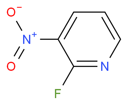 2-Fluoro-3-nitropyridine_分子结构_CAS_1480-87-1)