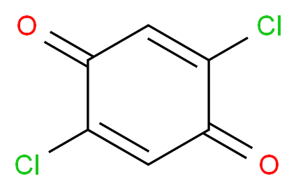 2,5-dichlorocyclohexa-2,5-diene-1,4-dione_分子结构_CAS_615-93-0