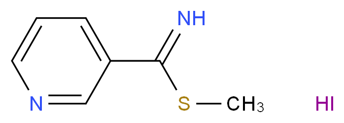S-甲基 吡啶-3-碳硫亚胺碘化氢盐_分子结构_CAS_)