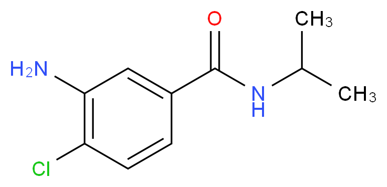 3-amino-4-chloro-N-(propan-2-yl)benzamide_分子结构_CAS_926221-68-3)