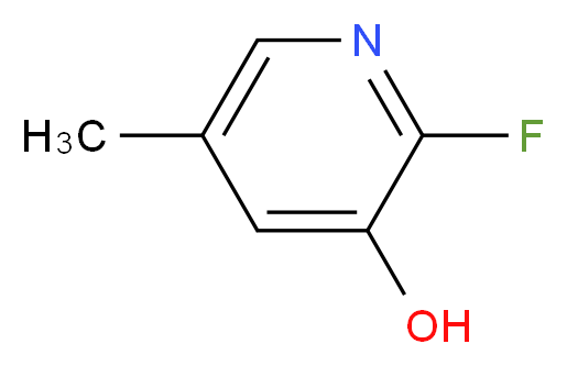 2-Fluoro-3-hydroxy-5-methylpyridine_分子结构_CAS_1184172-53-9)