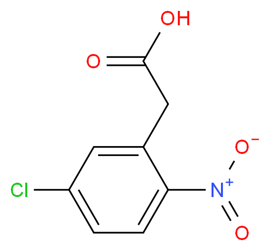 2-(5-chloro-2-nitrophenyl)acetic acid_分子结构_CAS_22908-28-7