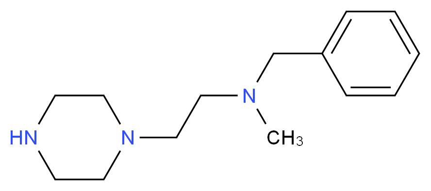 benzyl(methyl)[2-(piperazin-1-yl)ethyl]amine_分子结构_CAS_)