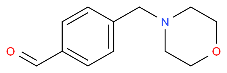 4-(morpholin-4-ylmethyl)benzaldehyde_分子结构_CAS_82413-63-6