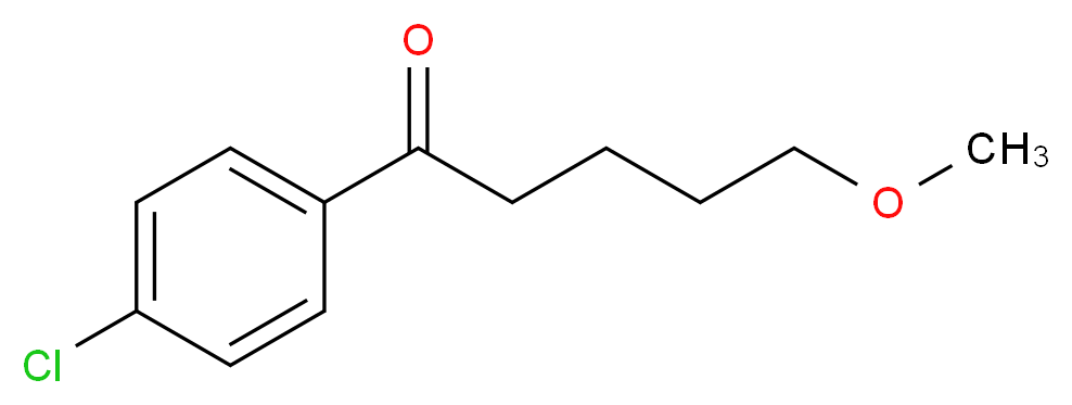 1-(4-chlorophenyl)-5-methoxypentan-1-one_分子结构_CAS_1346603-14-2