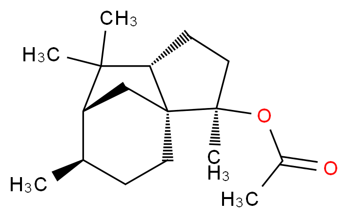 Cedryl acetate_分子结构_CAS_77-54-3)