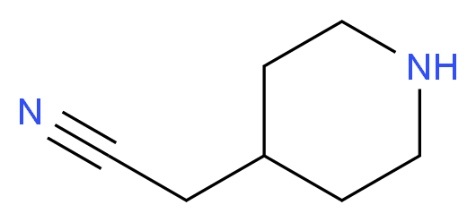 2-(piperidin-4-yl)acetonitrile_分子结构_CAS_202002-66-2