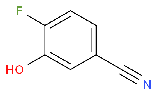 4-fluoro-3-hydroxybenzonitrile_分子结构_CAS_186590-04-5