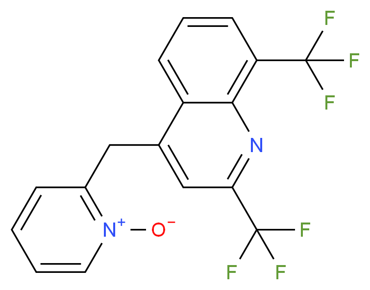 2-((2,8-bis(trifluoromethyl)quinolin-4-yl)methyl)pyridine 1-oxide_分子结构_CAS_83012-10-6)