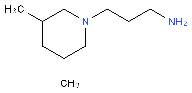 3-(3,5-dimethylpiperidin-1-yl)propan-1-amine_分子结构_CAS_)