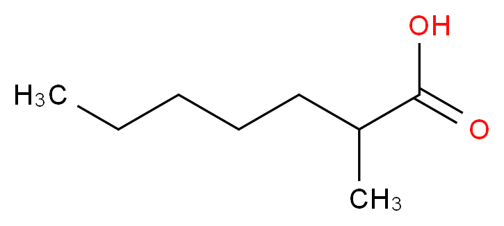 2-methylheptanoic acid_分子结构_CAS_1188-02-9