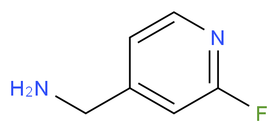 (2-fluoropyridin-4-yl)methanamine_分子结构_CAS_777056-79-8
