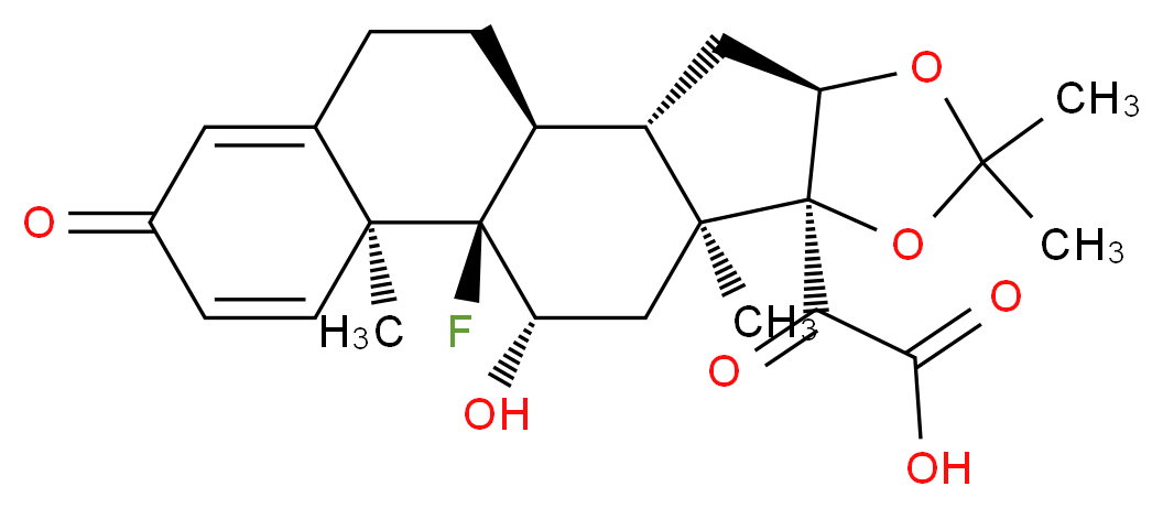21-Carboxylic Acid Triamcinolone Acetonide_分子结构_CAS_53962-41-7)