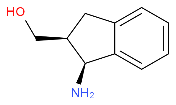 [(1R*,2S)-1-amino-2,3-dihydro-1H-inden-2-yl]methanol_分子结构_CAS_55270-04-7