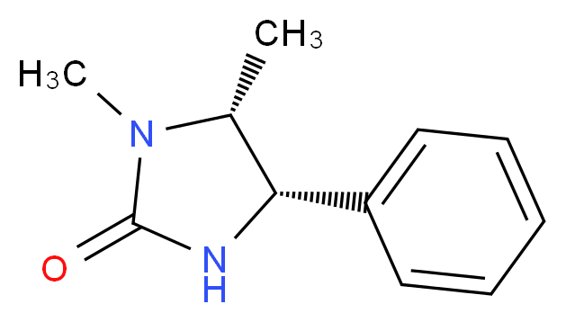 (4S,5R)-1,5-dimethyl-4-phenylimidazolidin-2-one_分子结构_CAS_112791-04-5