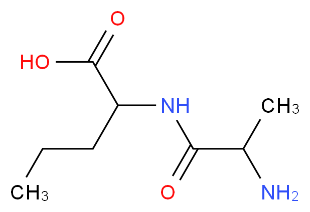 DL-丙氨酰-DL-正缬氨酸_分子结构_CAS_2325-18-0)