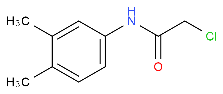 2-Chloro-N-(3,4-dimethylphenyl)acetamide_分子结构_CAS_)