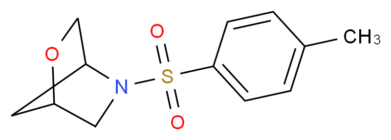 5-(4-methylbenzenesulfonyl)-2-oxa-5-azabicyclo[2.2.1]heptane_分子结构_CAS_937612-36-7