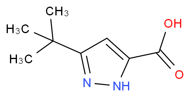 5-tert-Butyl-2H-pyrazole-3-carboxylic acid_分子结构_CAS_83405-71-4)