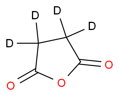 (<sup>2</sup>H<sub>4</sub>)oxolane-2,5-dione_分子结构_CAS_14341-86-7