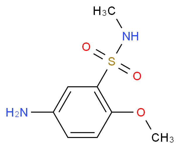 5-amino-2-methoxy-N-methylbenzene-1-sulfonamide_分子结构_CAS_)