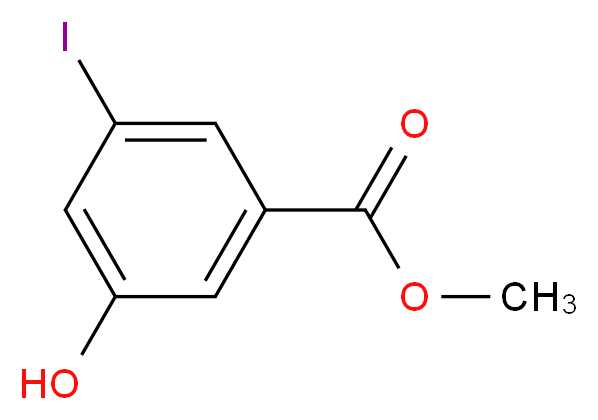 methyl 3-hydroxy-5-iodobenzoate_分子结构_CAS_50765-22-5)
