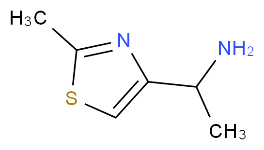 1-(2-methyl-1,3-thiazol-4-yl)ethan-1-amine_分子结构_CAS_)