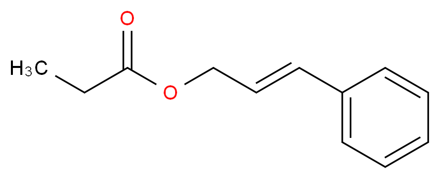 (2E)-3-phenylprop-2-en-1-yl propanoate_分子结构_CAS_103-56-0