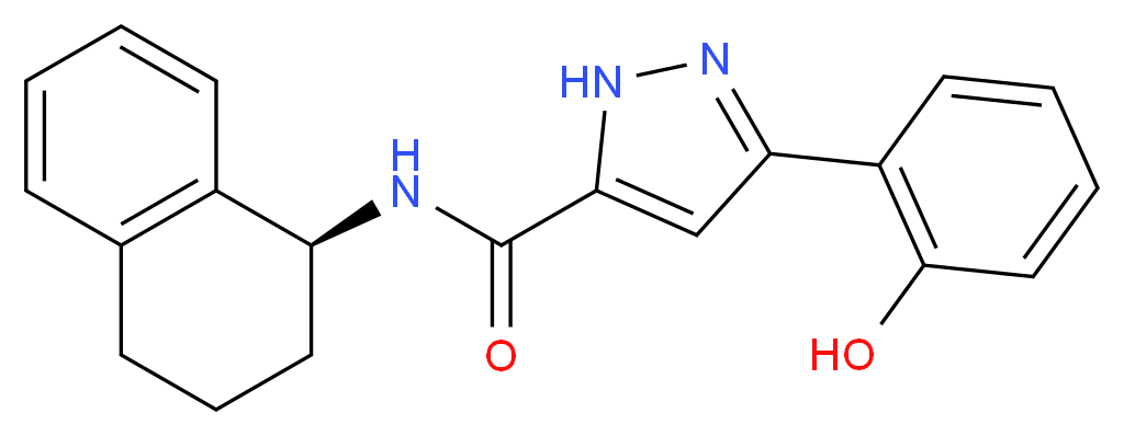 3-(2-hydroxyphenyl)-N-[(1S)-1,2,3,4-tetrahydro-1-naphthalenyl]-1H-pyrazole-5-carboxamide_分子结构_CAS_)