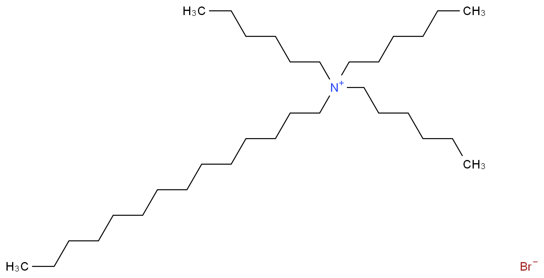 trihexyl(tetradecyl)azanium bromide_分子结构_CAS_950183-48-9