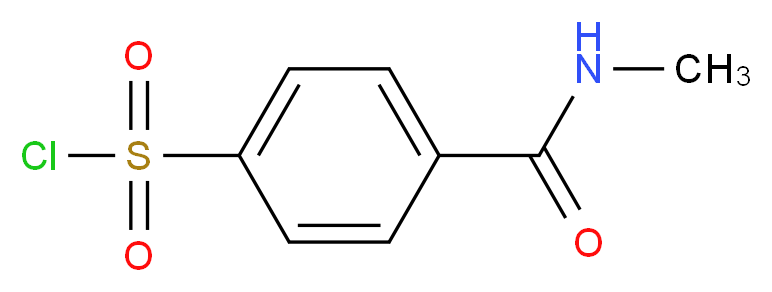 4-(methylcarbamoyl)benzene-1-sulfonyl chloride_分子结构_CAS_874622-79-4