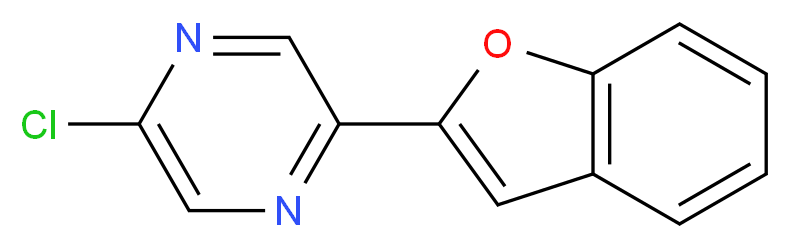 2-(1-benzofuran-2-yl)-5-chloropyrazine_分子结构_CAS_)