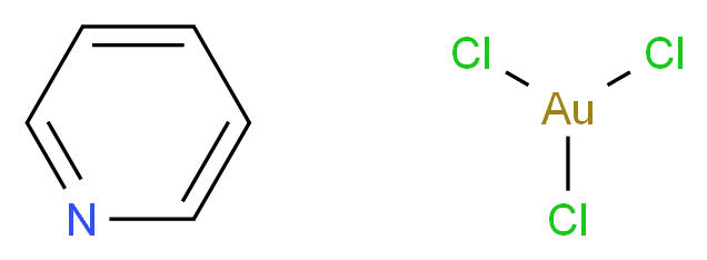 pyridine; trichlorogold_分子结构_CAS_14911-01-4