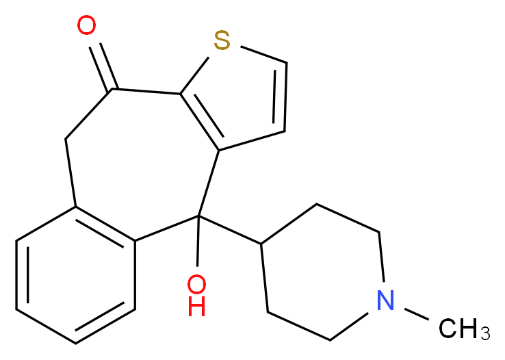 4-Hydroxy Ketotifen_分子结构_CAS_126939-27-3)