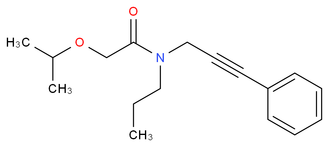 2-isopropoxy-N-(3-phenylprop-2-yn-1-yl)-N-propylacetamide_分子结构_CAS_)