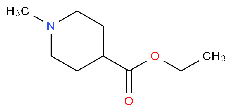 ethyl 1-methylpiperidine-4-carboxylate_分子结构_CAS_24252-37-7