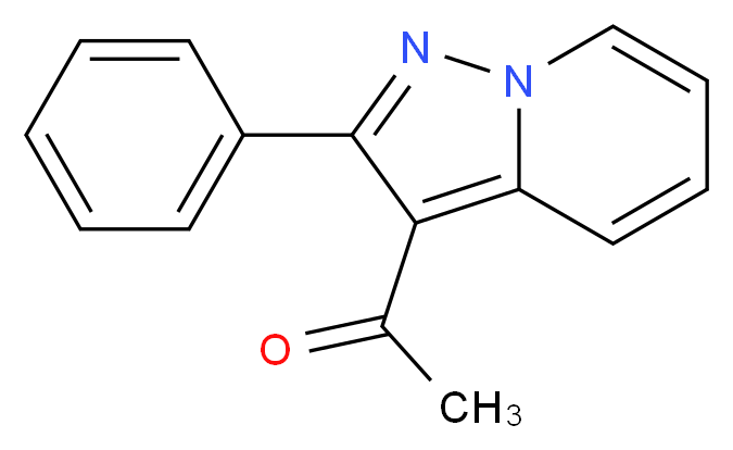 1-{2-phenylpyrazolo[1,5-a]pyridin-3-yl}ethan-1-one_分子结构_CAS_122643-81-6