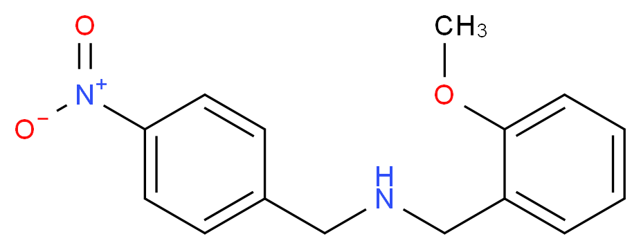 [(2-methoxyphenyl)methyl][(4-nitrophenyl)methyl]amine_分子结构_CAS_353773-31-6