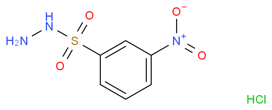 3-nitrobenzenesulfonohydrazide hydrochloride_分子结构_CAS_6655-77-2)