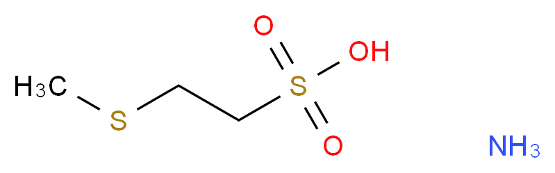 2-(methylsulfanyl)ethane-1-sulfonic acid amine_分子结构_CAS_53501-94-3