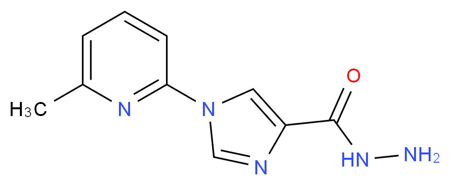 1-(6-Methyl-2-pyridinyl)-1H-imidazole-4-carbohydrazide_分子结构_CAS_478063-72-8)