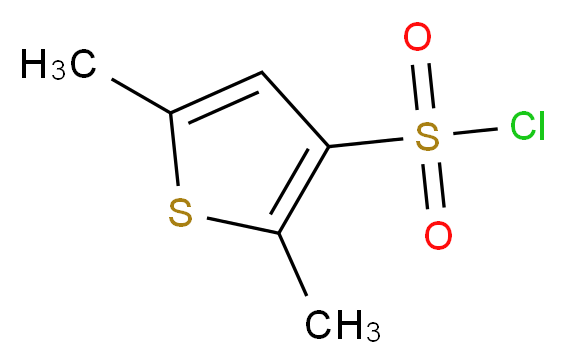 2,5-dimethylthiophene-3-sulfonyl chloride_分子结构_CAS_97272-04-3)