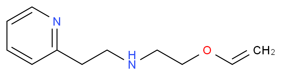 [2-(ethenyloxy)ethyl][2-(pyridin-2-yl)ethyl]amine_分子结构_CAS_625410-03-9