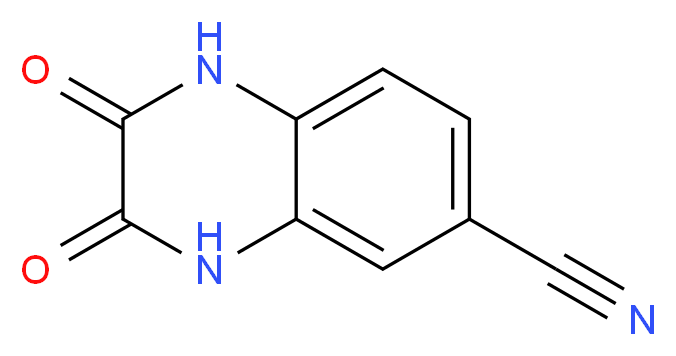 2,3-dioxo-1,2,3,4-tetrahydroquinoxaline-6-carbonitrile_分子结构_CAS_61875-40-9