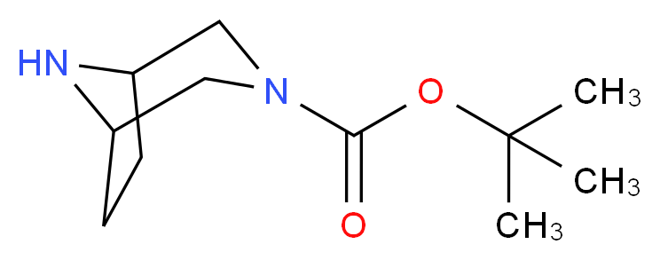 tert-butyl 3,8-diazabicyclo[3.2.1]octane-3-carboxylate_分子结构_CAS_201162-53-0